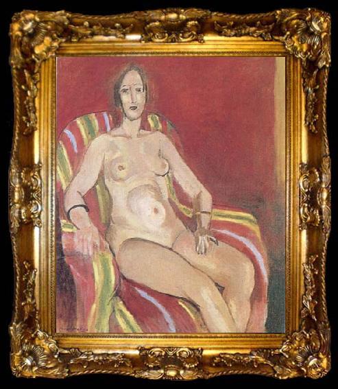 framed  Henri Matisse Nude in an Armchair (mk35), ta009-2